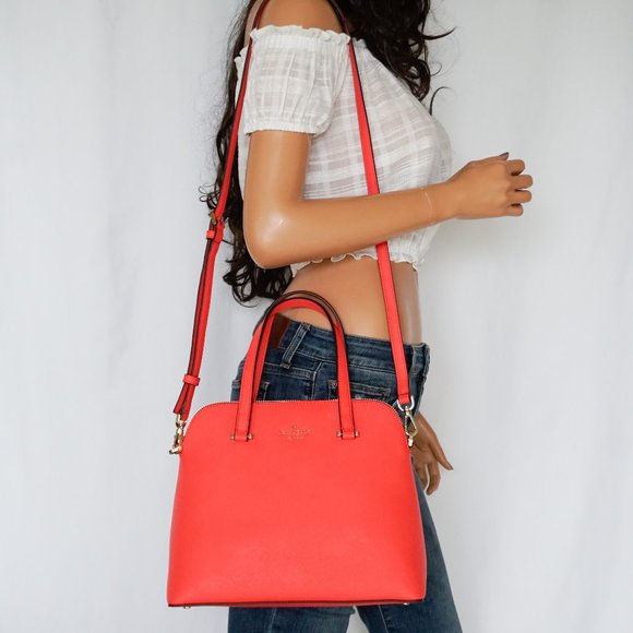 Kate Spade Maise M Satchel Leather Bag Spot Light - Picture 3 of 13